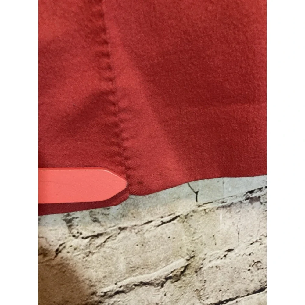 AKRIS Cashmere‎ & Silk Jacket 10 In Coral Three Button Pockets Lined Pea coat
